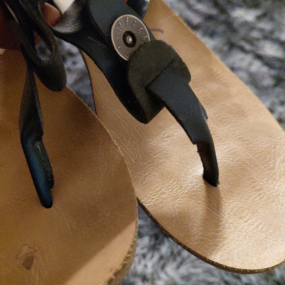 Blowfish Malibu Women's Navy Blue Thong Sandals Flip Flops Size 8 - Picture 9 of 10